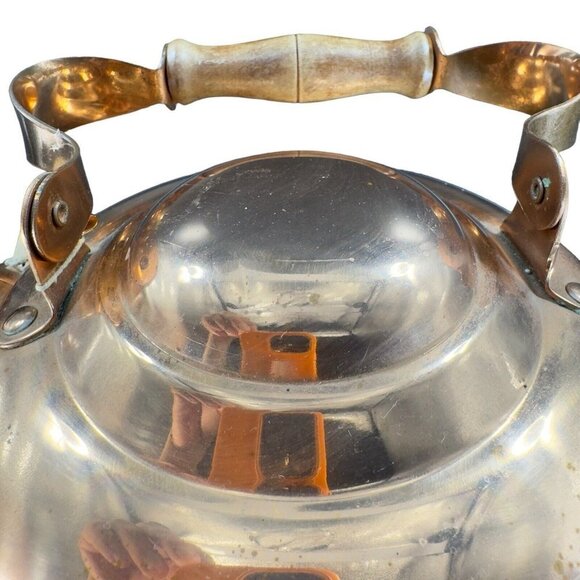 ODI Solid Copper Tea Kettle Tea Pot Made In Portugal Stamped Wooden Handle Knob - Picture 16 of 16